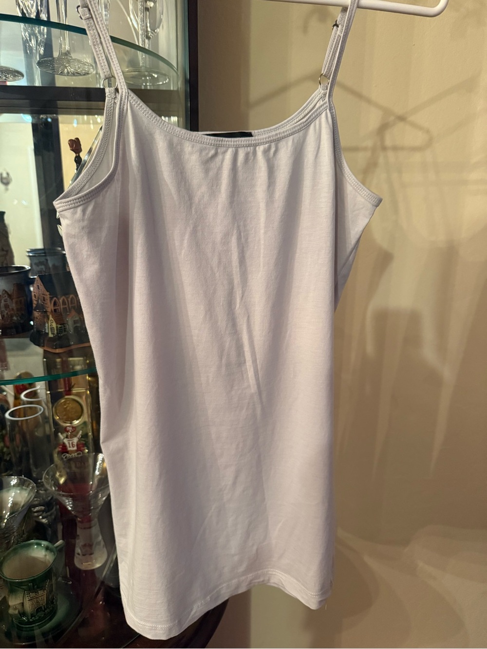 Ikks White Adjustable-Strap Cotton Camisole